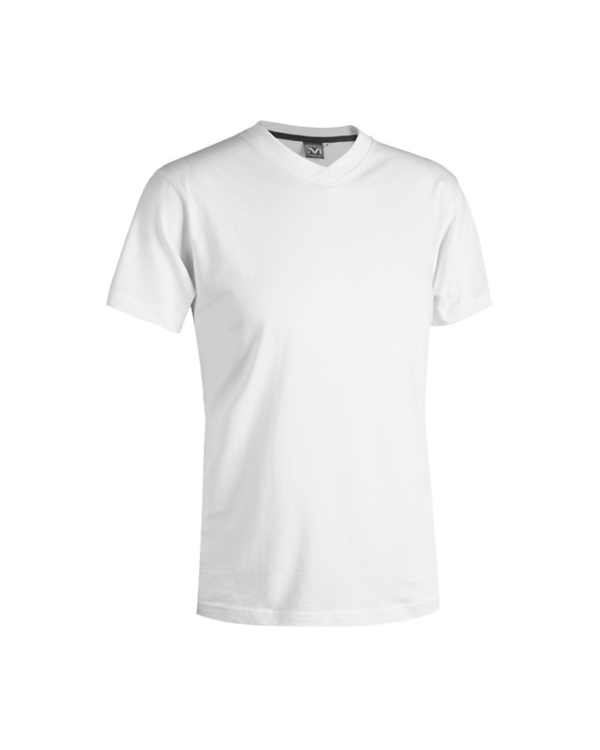 T-Shirt scollo a V | V-Tex Bianca E0402BI