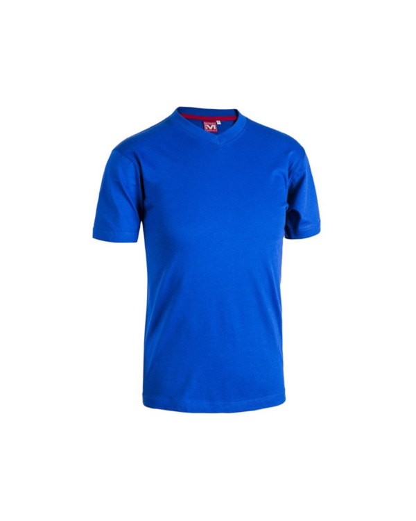 T-Shirt scollo a V Blu Royal V-Tex E0402R