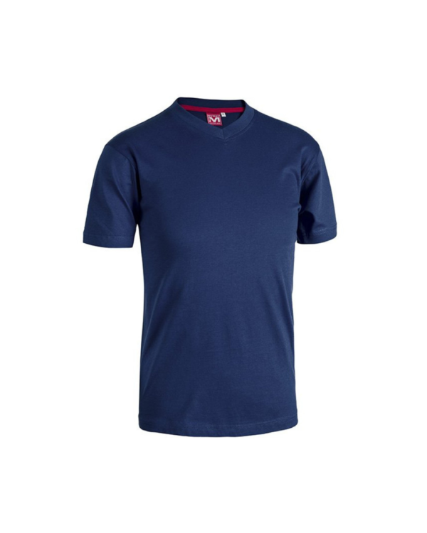 T-Shirt scollo a V Blu Scuro V-Tex E0402DB